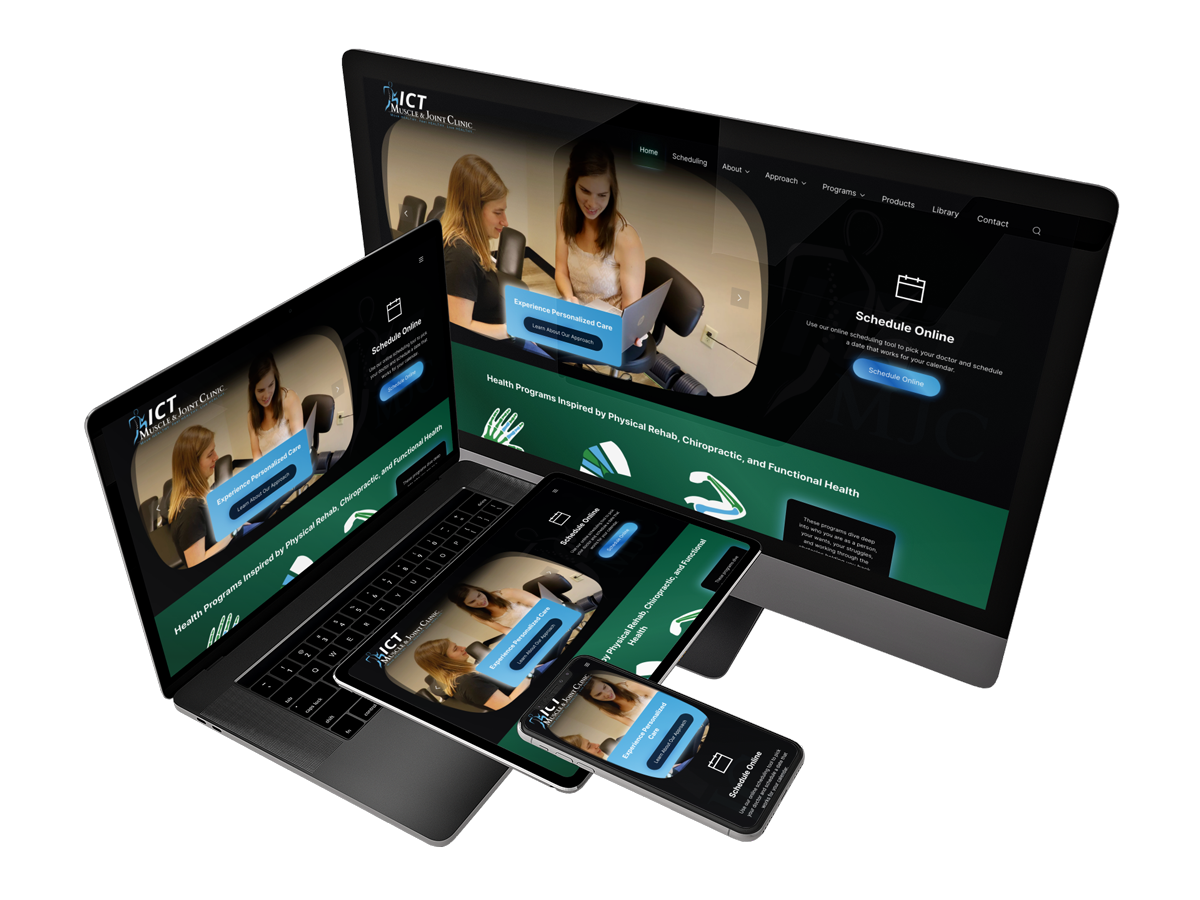 ICT Muscle & Joint Clinic Chiropractor Website Design