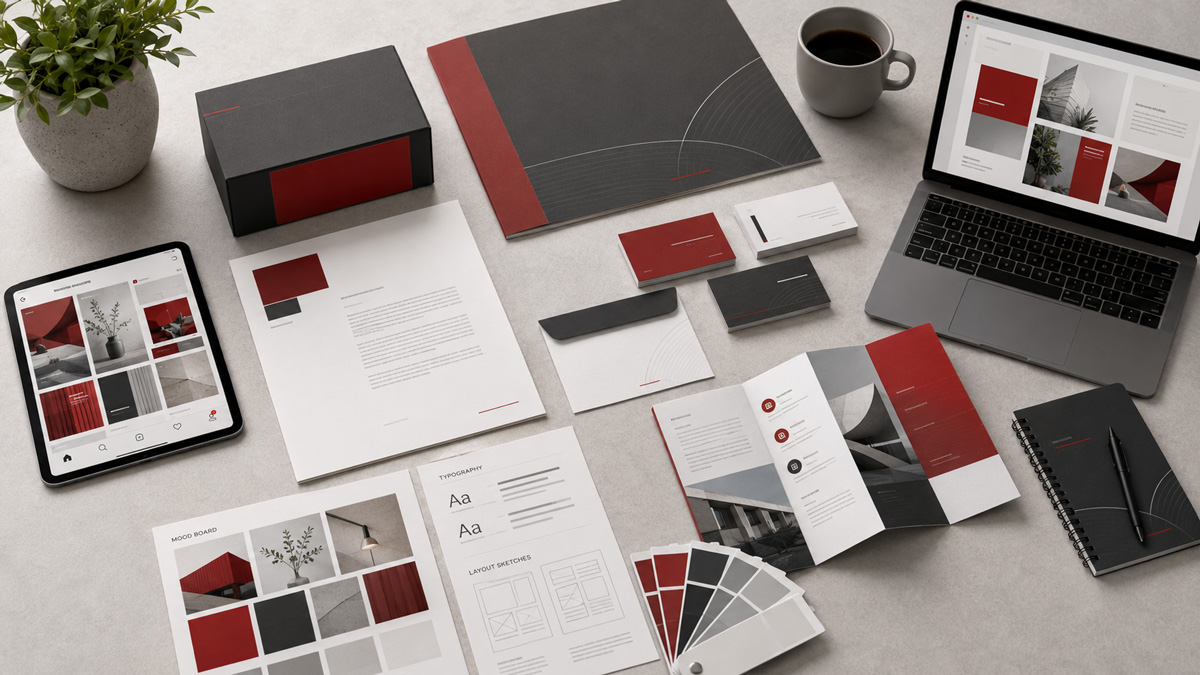 rebranded marketing materials