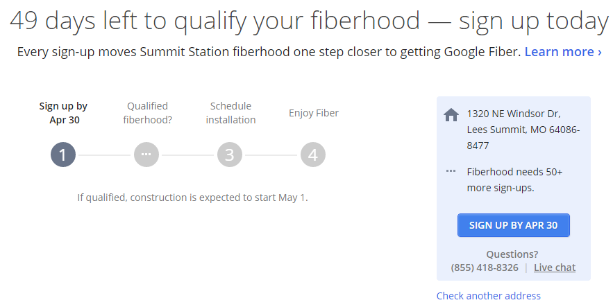 Google Fiber Sign Up is Now Open for Lee's Summit – March 2015 Update