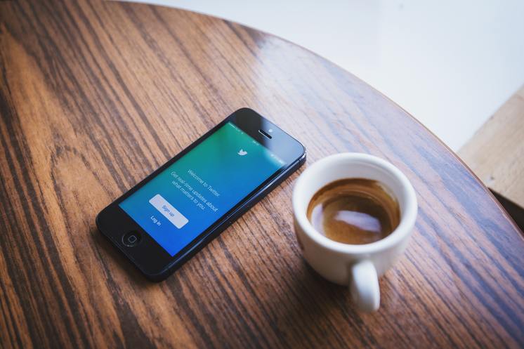 twitter app opened on iphone to start building online presence