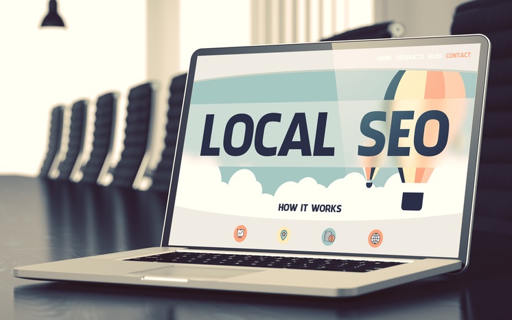 local seo strategy tips on laptop