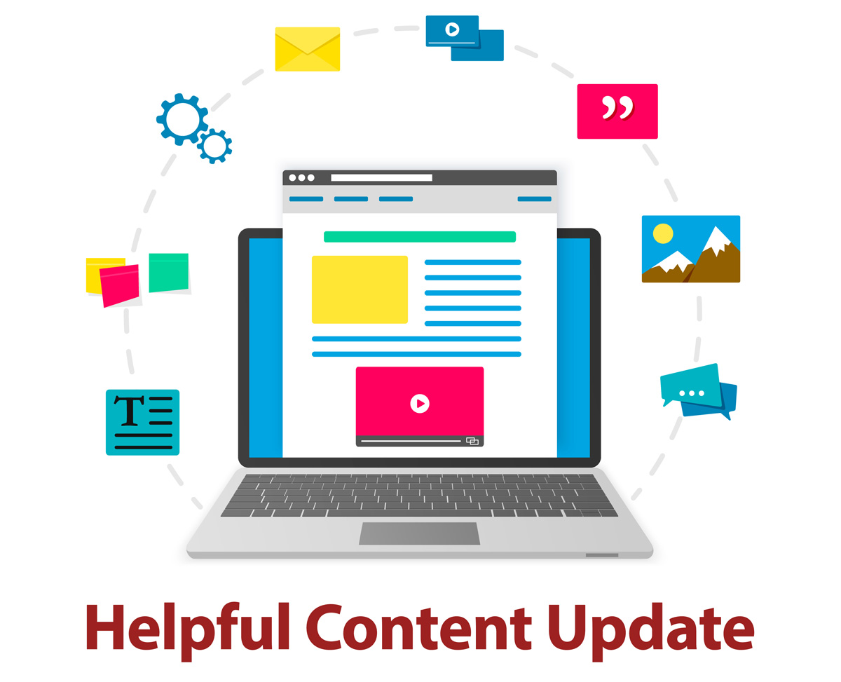 small business content creation with google helpful content update kept in mind