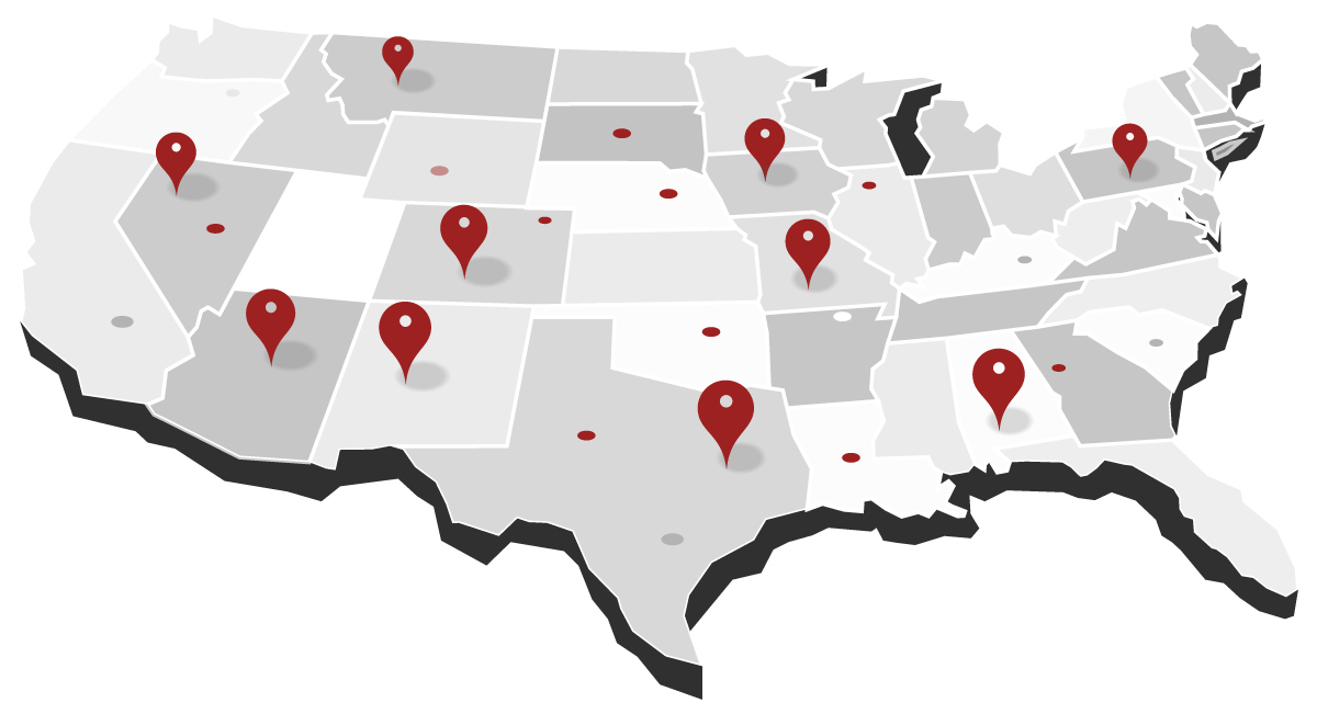 rank tracker map with pins