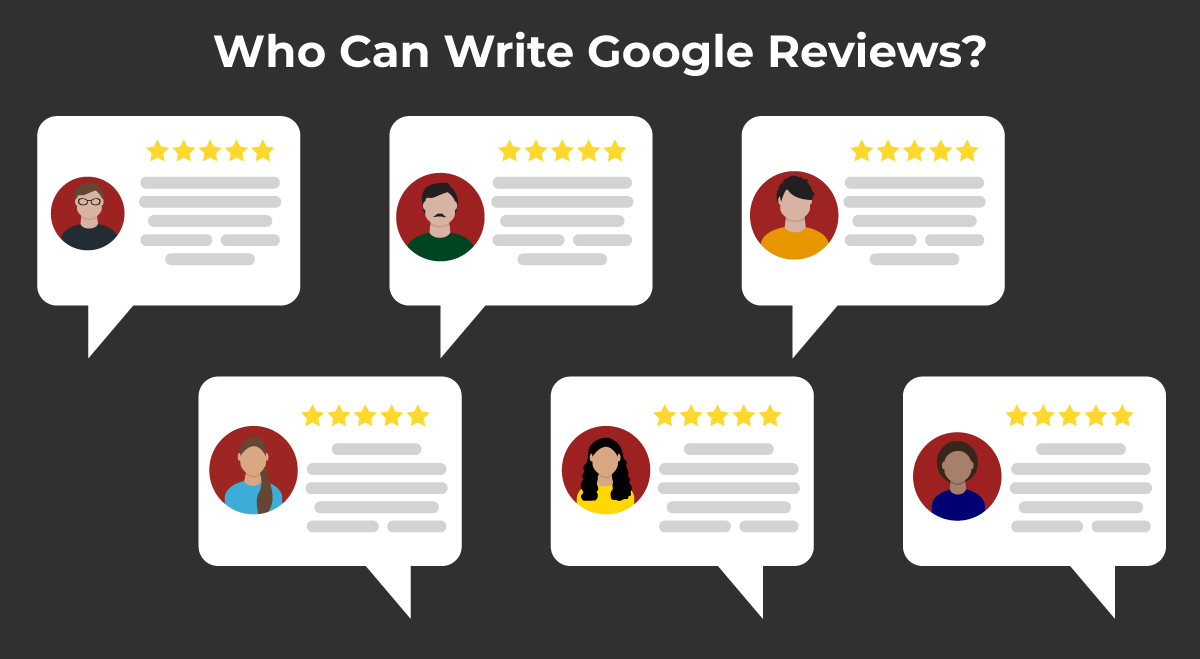 customers leaving google review for small business