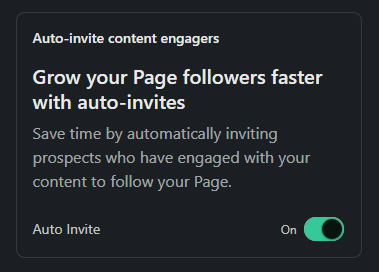 auto invite content engagers