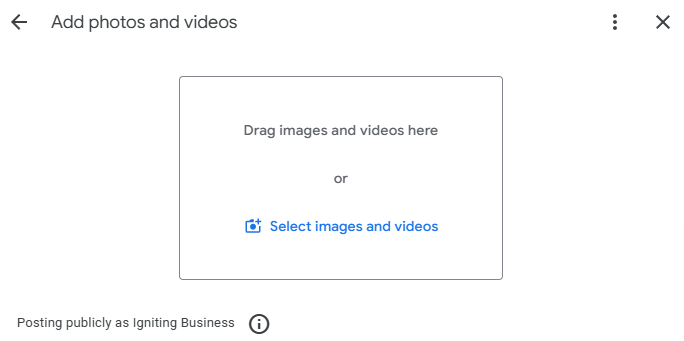 drag and drop or browse for videos