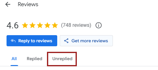 unreplied google reviews icon