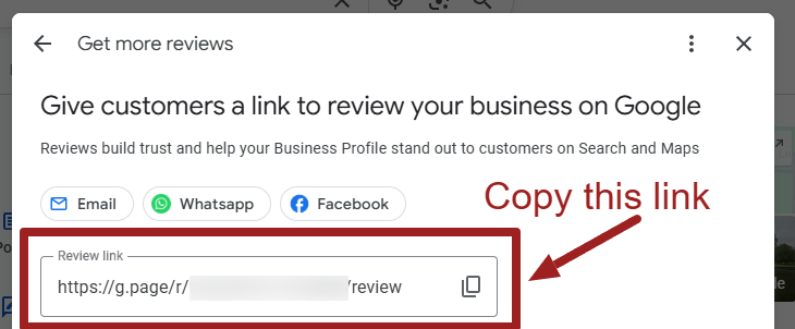 copy this review link