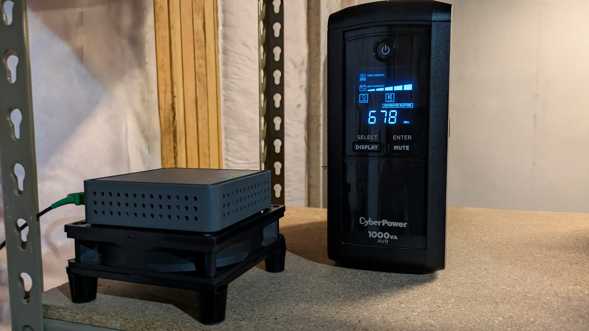 calix gigapoint ont with cyberpower ups