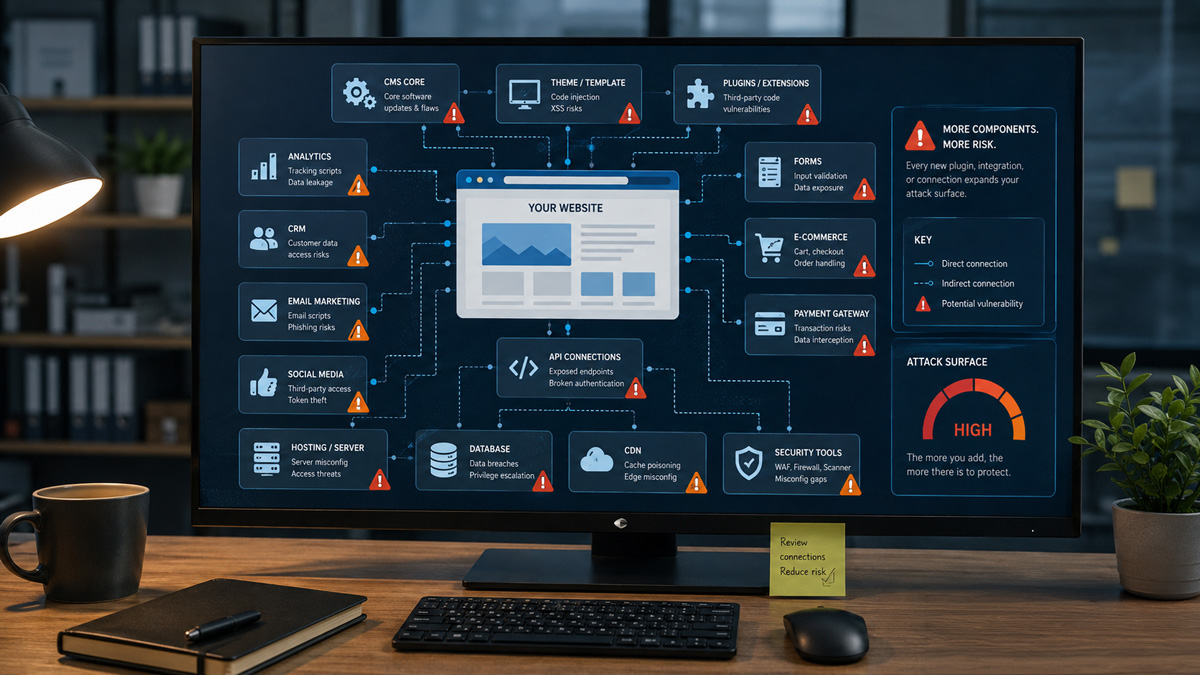 more extensions and plugins more risk