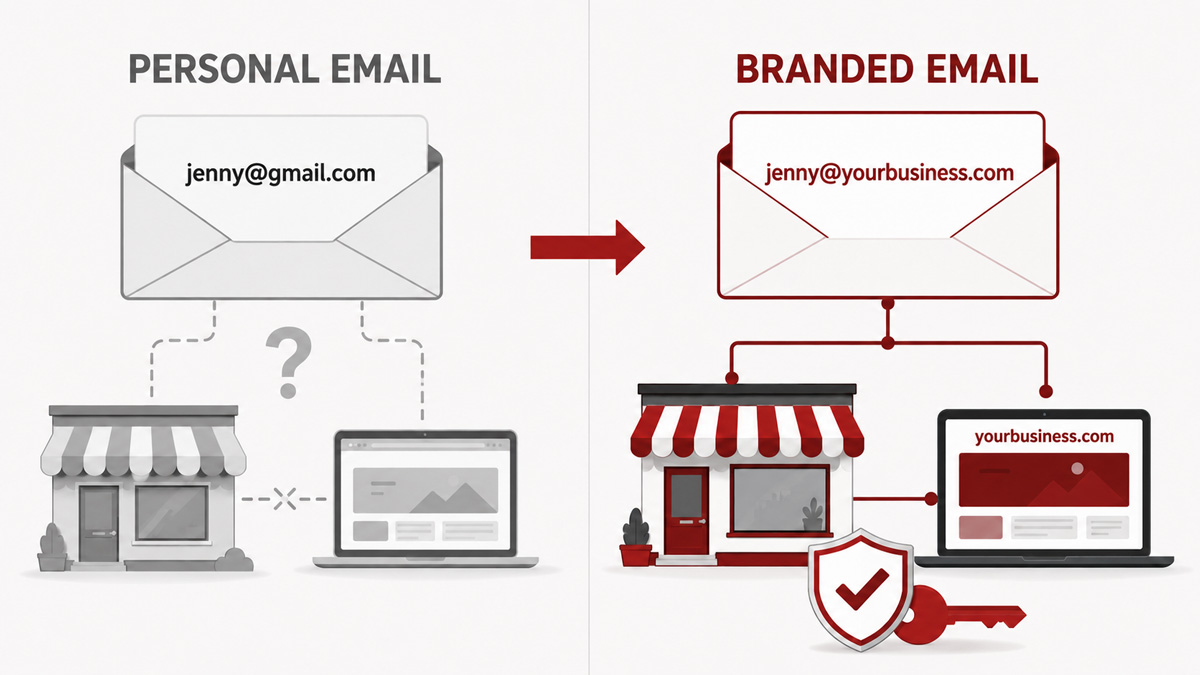 personal email vs branded custom email