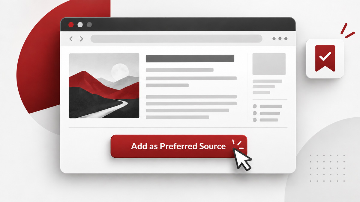 add website as preferred source on google