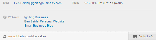 LinkedIn Contact Info