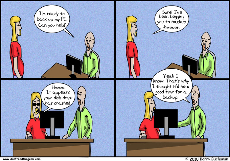 backup data cartoon