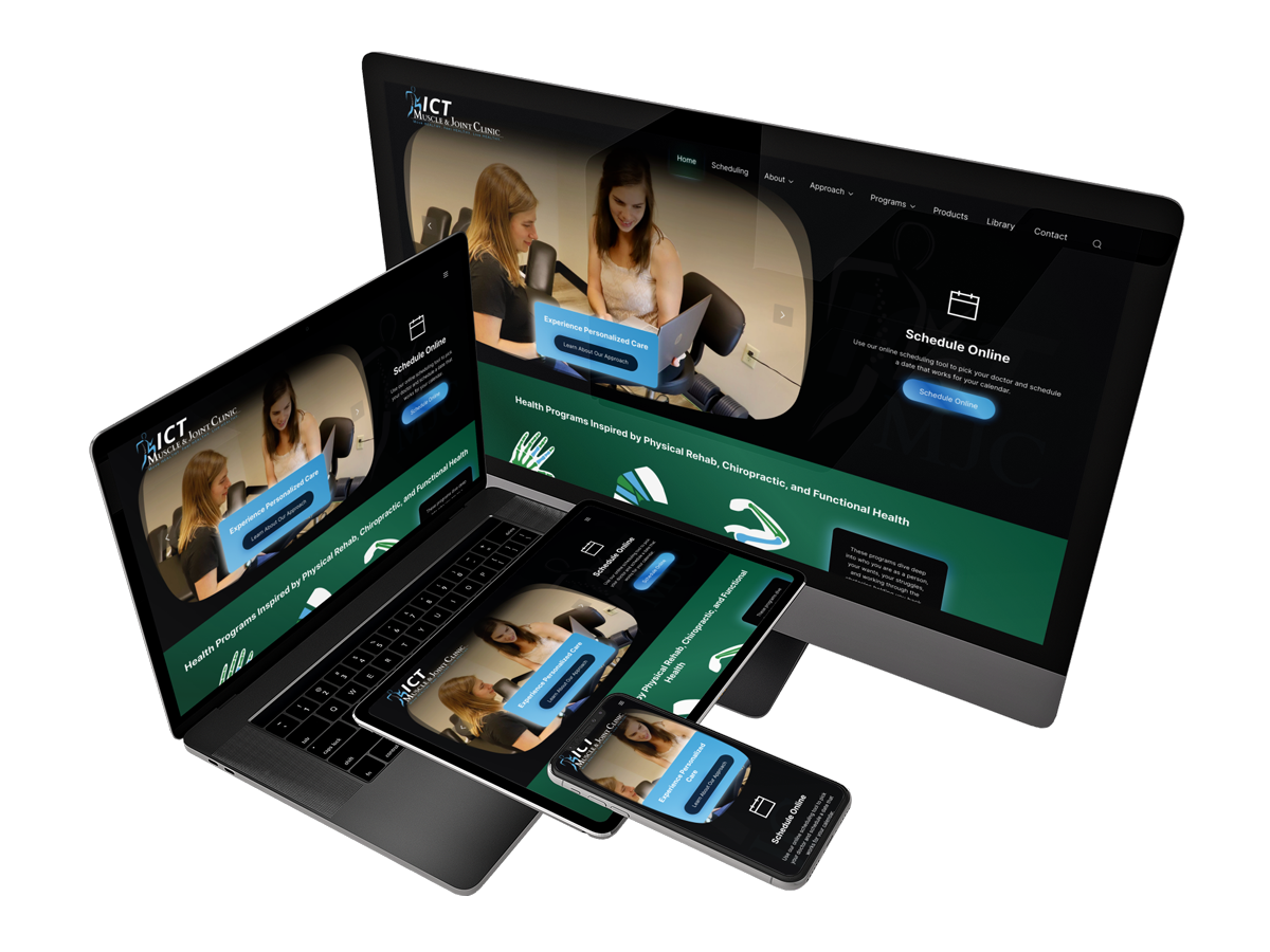 ICT Muscle & Joint Clinic Chiropractor Website Design