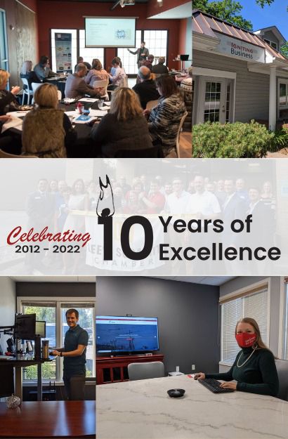 10 years anniversary of Igniting Business collage